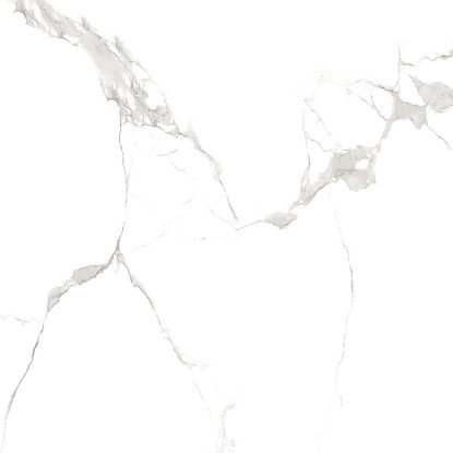 Bílá porcelánová dlažba 60x60 cm se vzhledem mramoru do koupelny a obývacího pokoje.