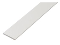 Plochá tyč bílá 2 x 25 x 1000 mm