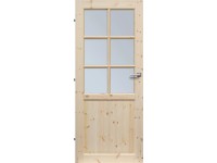 RADEX Falcové interiérové dveře ROUEN 6S, smrkové dřevo, 60 L RADEX Falcové interiérové dveře ROUEN 6S, smrkové dřevo, 60 L