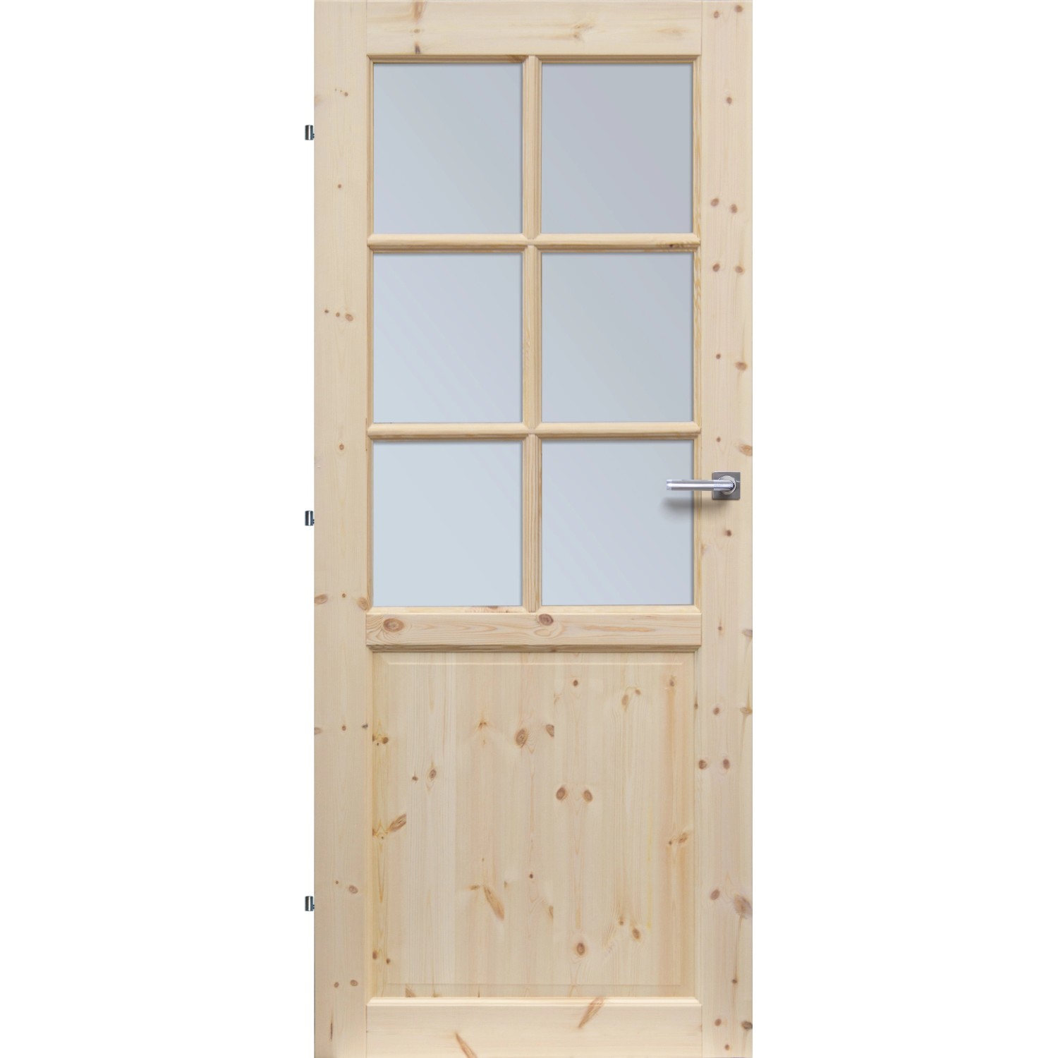 RADEX Falcové interiérové dveře ROUEN 6S, smrkové dřevo, 60 L