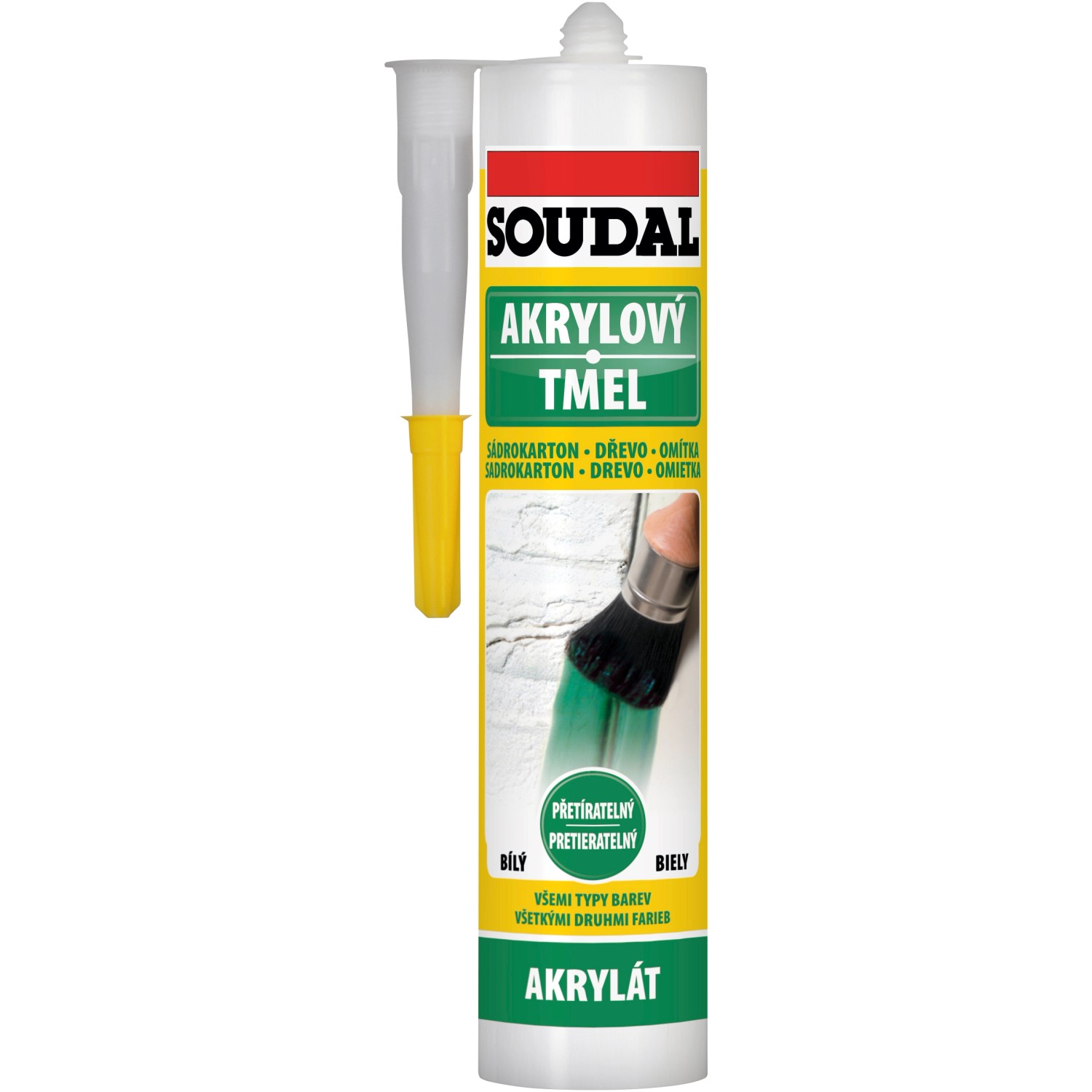 Soudal Akrylový tmel černý 280 ml