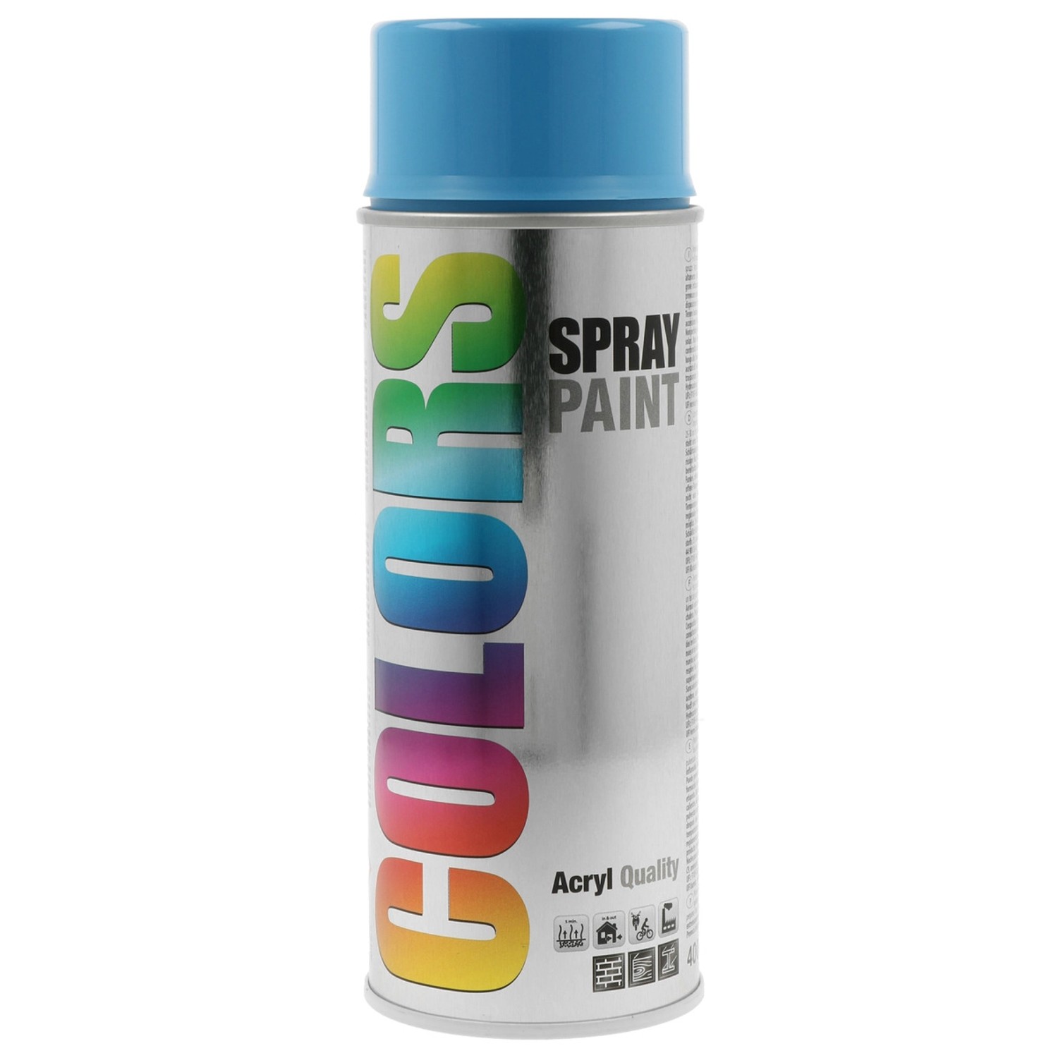 Lak ve spreji COLORS RAL 5012 světle modrá lesklá 400 ml