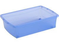 Úložný box Home XM se 4 kolečky, modrý 15,5 x 57 x 38,5cm