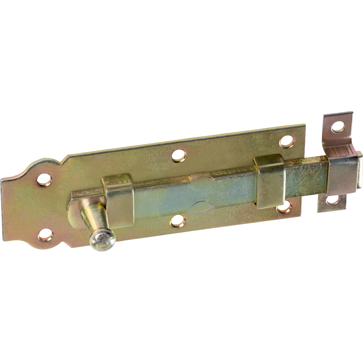 Okenní zástrčka s knoflíkem, žlutě pozinkovaná, 120 mm x 45 mm