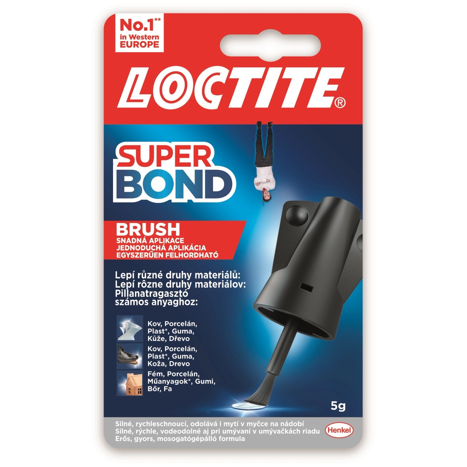 LOCTITE Vteřinové/ sekundové lepidlo SUPER BOND BRUSH 5 g