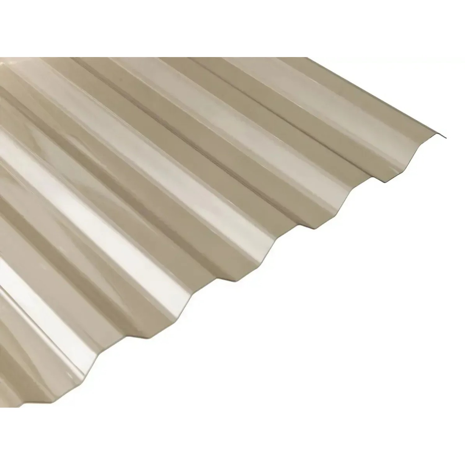 Gutta Vlnitá deska Guttagliss PVC trapéz, 0,8 mm, 70/18, bronz, 200 x 90 cm