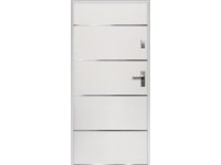 O.K. DOORS Ocelové vchodové dveře ATENA P55 bílé 80 L