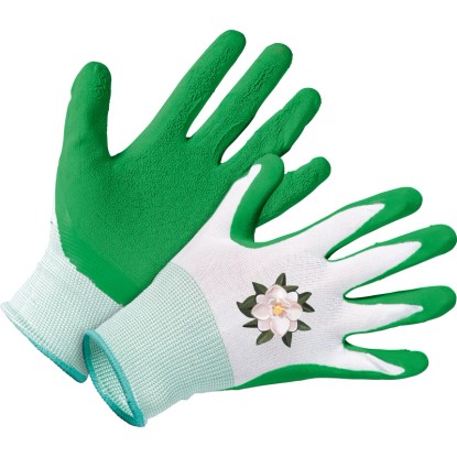 LUX-TOOLS Zahradní latexové rukavice zelené velikost 9