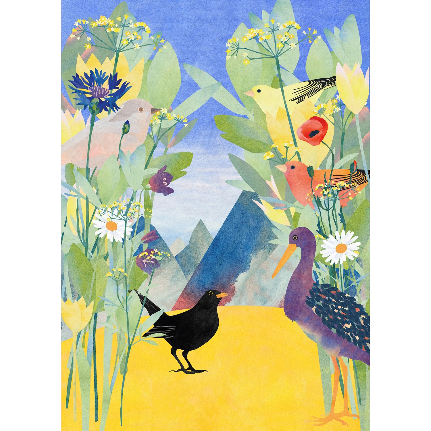 Komar Vliesová fototapeta Twittering 200 x 280 cm