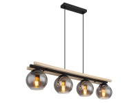 GLOBO Závěsné stropní svítidlo CONNI 4 x E27 max. 25 W, 850 x 150 x 1200 mm GLOBO Závěsné stropní svítidlo CONNI 4 x E27 max. 25 W, 850 x 150 x 1200 mm