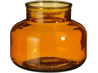 Mica Decorations Skleněná váza Garcia, žlutá, pr. 19 x 16 cm