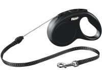 Flexi Lankové samonavíjecí vodítko New Classic, vel. S, 12 kg, černá, 5 m