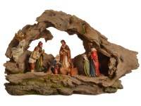 Betlém s LED osvětlením 31 cm x 19 cm x 9,5 cm