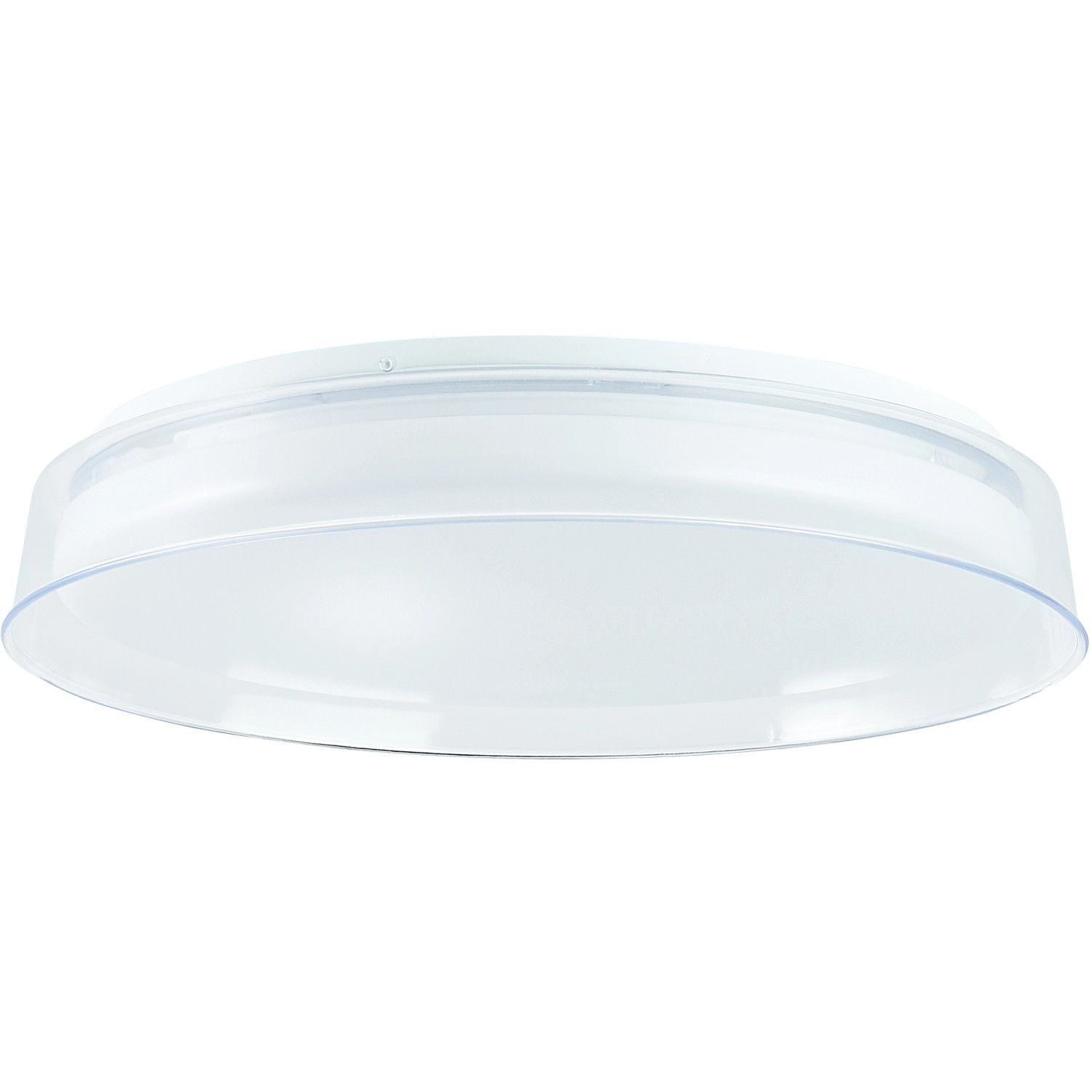 Smarte Stropní LED svítidlo Leanna, stmívatelné, bílá/průhledná, pr. 41 cm