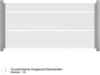 GroJa Ambiente Skleněný plot bez sloupků široké pruhy 180 x 90 x 0,8 cm