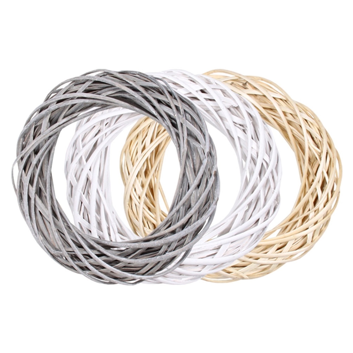 Nohel Garden Věnec ze štípaného proutí, různé barvy, pr. 25 cm, 1 ks