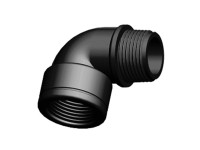 Závitové koleno plast, 1/2