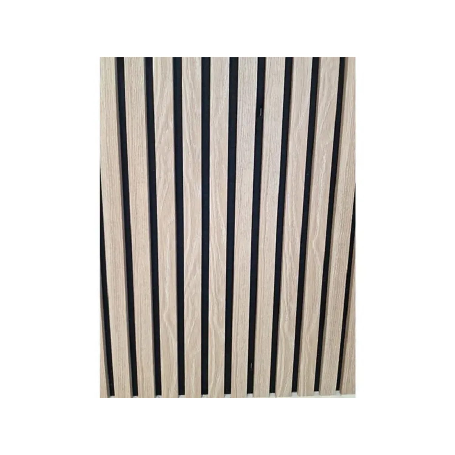 ASKO Designový akustický panel dub přírodní světlý, černá plsť 18 x 600 x 2400mm