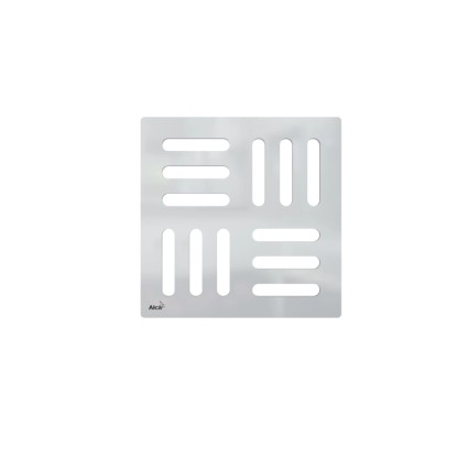 Alcadrain Designová mřížka, vzor 3, nerez, 102 x 102 mm
