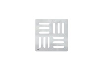 Alcadrain Designová mřížka, vzor 3, nerez, 102 x 102 mm Alcadrain Designová mřížka, vzor 3, nerez, 102 x 102 mm