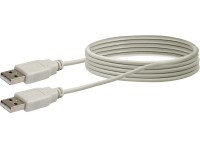 Schwaiger Propojovací kabel USB 2.0, světle šedá, 1,5 m