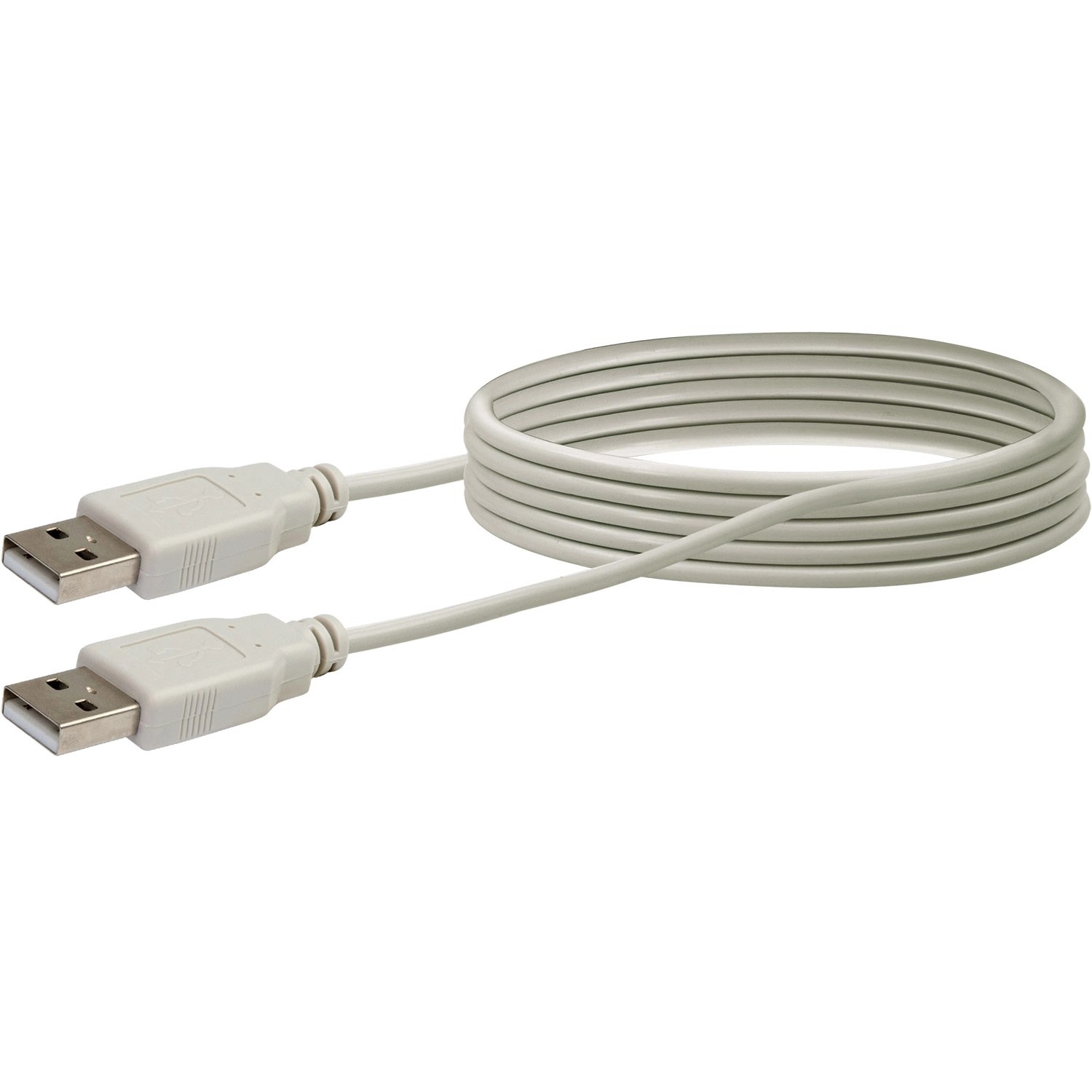Schwaiger Propojovací kabel USB 2.0, světle šedá, 1,5 m