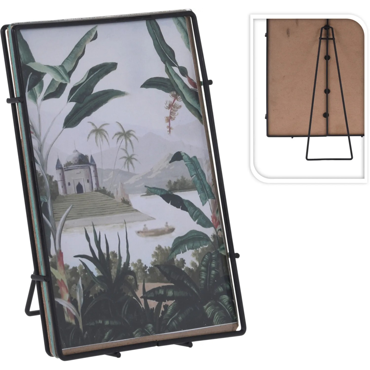 Koopman Sada fotorámečků, hnědá/černá, 2x 10x15 cm + 2x 10x10 cm