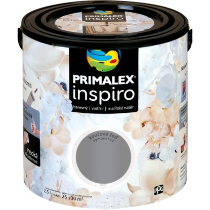 PRIMALEX Barevný vnitřní malířský nátěr Inspiro kouřová šeď 2,5 l