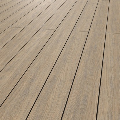 OBI WPC terasové prkno hnědošedé 3000 x 21 x 145 mm