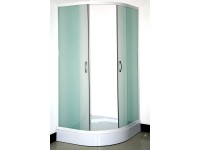 Sanotechnik Sprchový kout s vaničkou M90-TM40W, čtvrtkruh, 90 x 90 x 192 cm