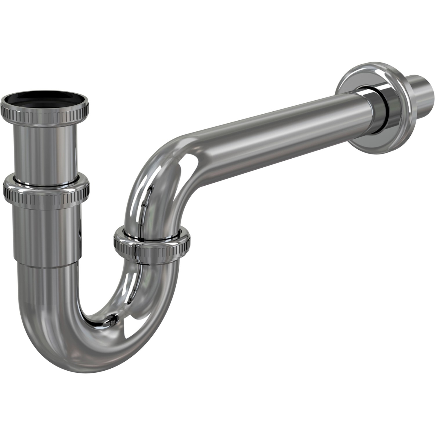 Sifon umyvadlový celokovový Alca A432 DN 32 tvar "U", s převlečnou maticí