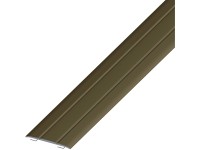 Hliníkový přechodový profil samolepicí, bronzový eloxovaný, 37 x 2,5 x 1000 mm