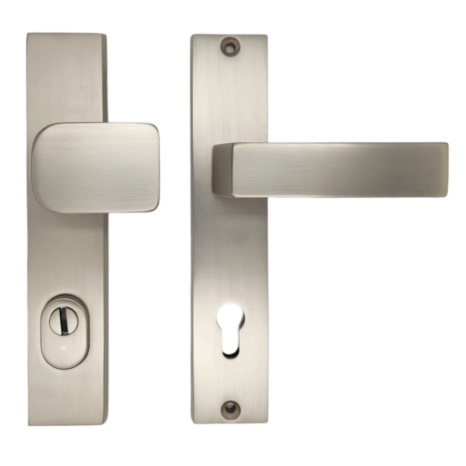 Cobra Štítové ochranné dveřní kování C201 PZ72 LI/RE překrytka, mat.nikl nerez