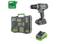 LUX-TOOLS 1 PowerSystem Aku vrtací šroubovák A-BS-20 Set + 78dílná sada přísl.