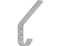 Siro Věšák na klobouky, kov, barva hliníku, 1 hák, rozteč otvorů 16 mm Siro Věšák na klobouky, kov, barva hliníku, 1 hák, rozteč otvorů 16 mm