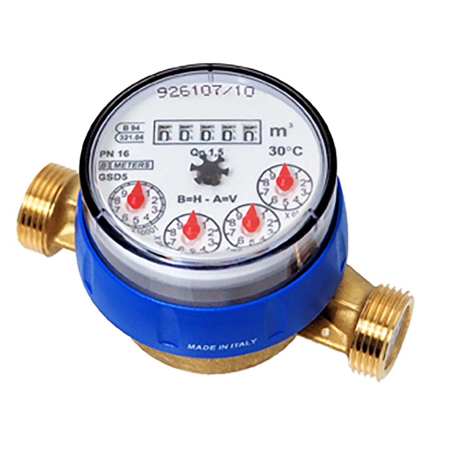 Bytový vodoměr na studenou vodu 8 místný 30 stupňů