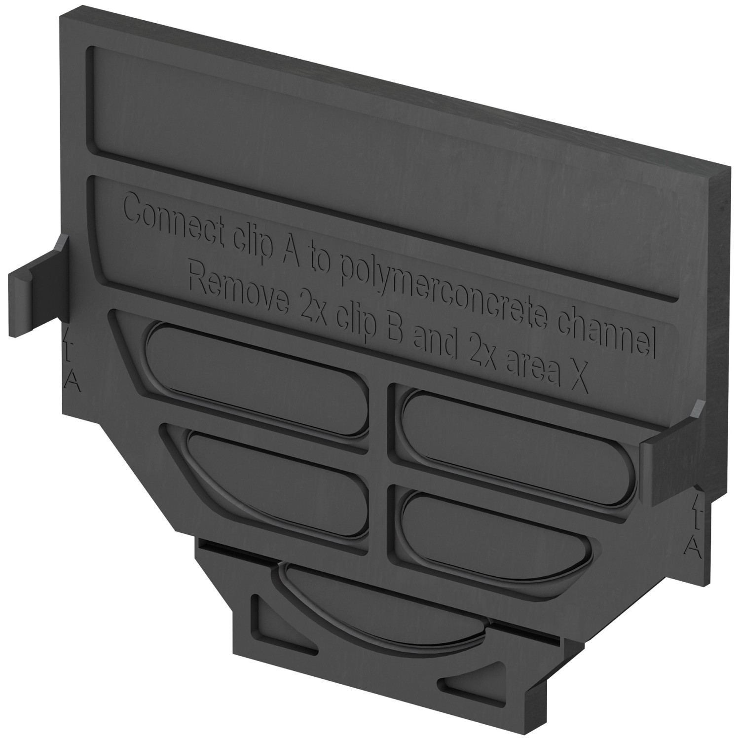 Stěna čelní kombinovaná plastová ACO Self