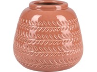 Váza Desert Flower keramická 16,5 cm x průměr 18,5 cm terakota