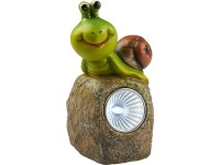 LED solární kámen se šnekem