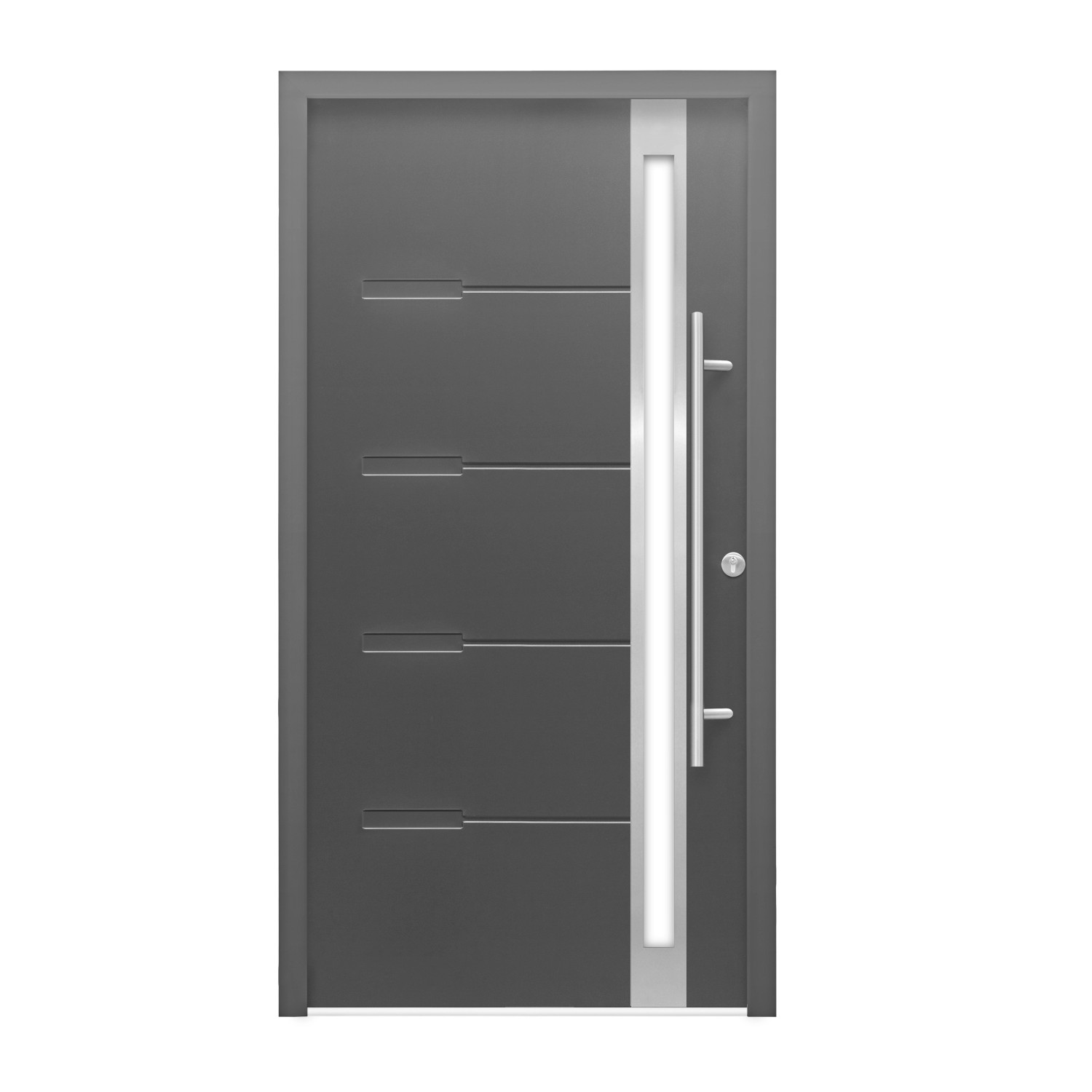 SPLENDOOR Vchodové dveře ThermoSpace Atlanta Classic antracit 110 P