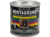 Hostagrund Silikonová černá barva na kov do 400 °C, K2020, 350 g