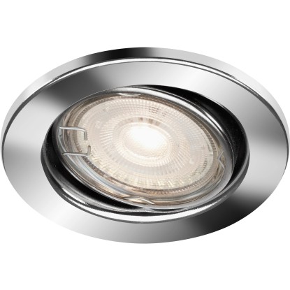 BRILONER Vestavné LED svítidlo chrom, GU10 5W 460lm 3000K pr. 86 x 70 mm, 1 ks