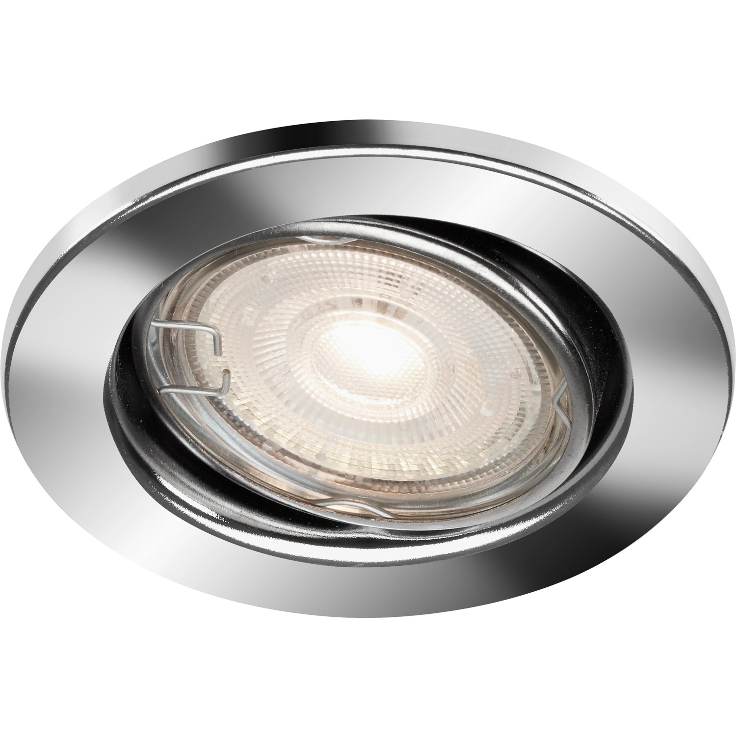 BRILONER Vestavné LED svítidlo chrom, GU10 5W 460lm 3000K pr. 86 x 70 mm, 1 ks