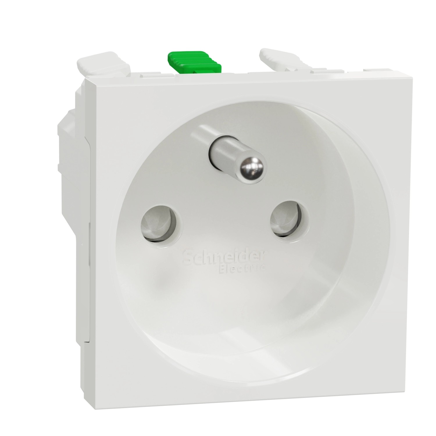 Schneider Electric Zásuvka 1-násobná 16A 2P+E bezšroubová Unica, bílá