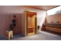 Weka Infračervená kabina Hamina 1 sklo př.str. přírodní (Š x H) 109,5 x 103,5 cm