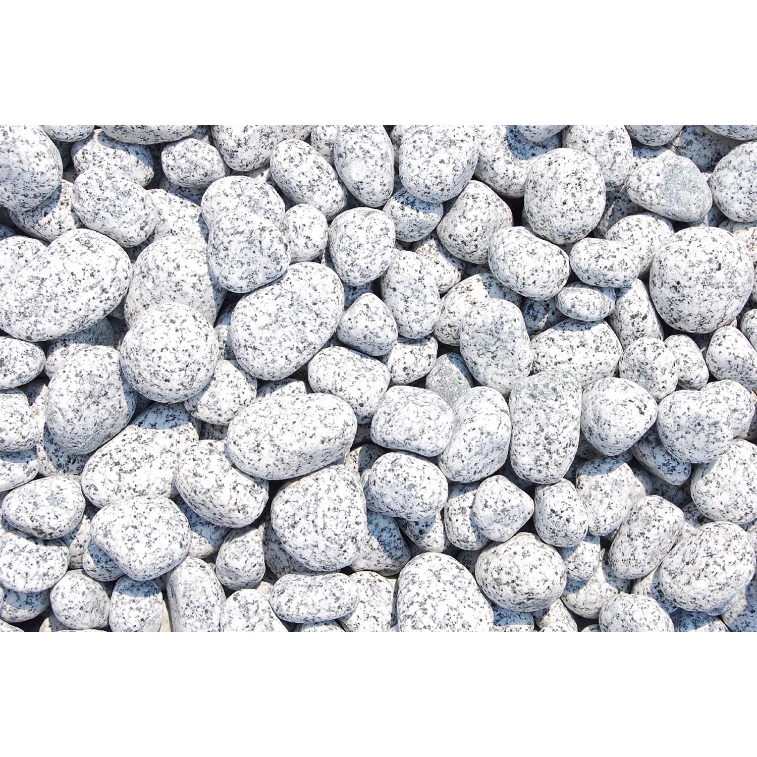 Granitové okrasné oblázky sůl-pepř 25-50 mm 25 kg PE pytel