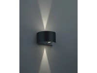 Trio Venkovní nástěnné LED svítidlo Rosario černé matné