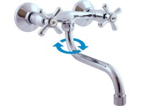 RAV Slezák Vodovodní baterie dřezová ze zdi Meris s roztečí 150 mm RAV Slezák Vodovodní baterie dřezová ze zdi Meris s roztečí 150 mm