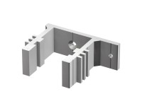 GS Terrassen Držák panelu PRO pro hliníkový profil ALUecofix 45 x 23 mm GS Terrassen Držák panelu PRO pro hliníkový profil ALUecofix 45 x 23 mm
