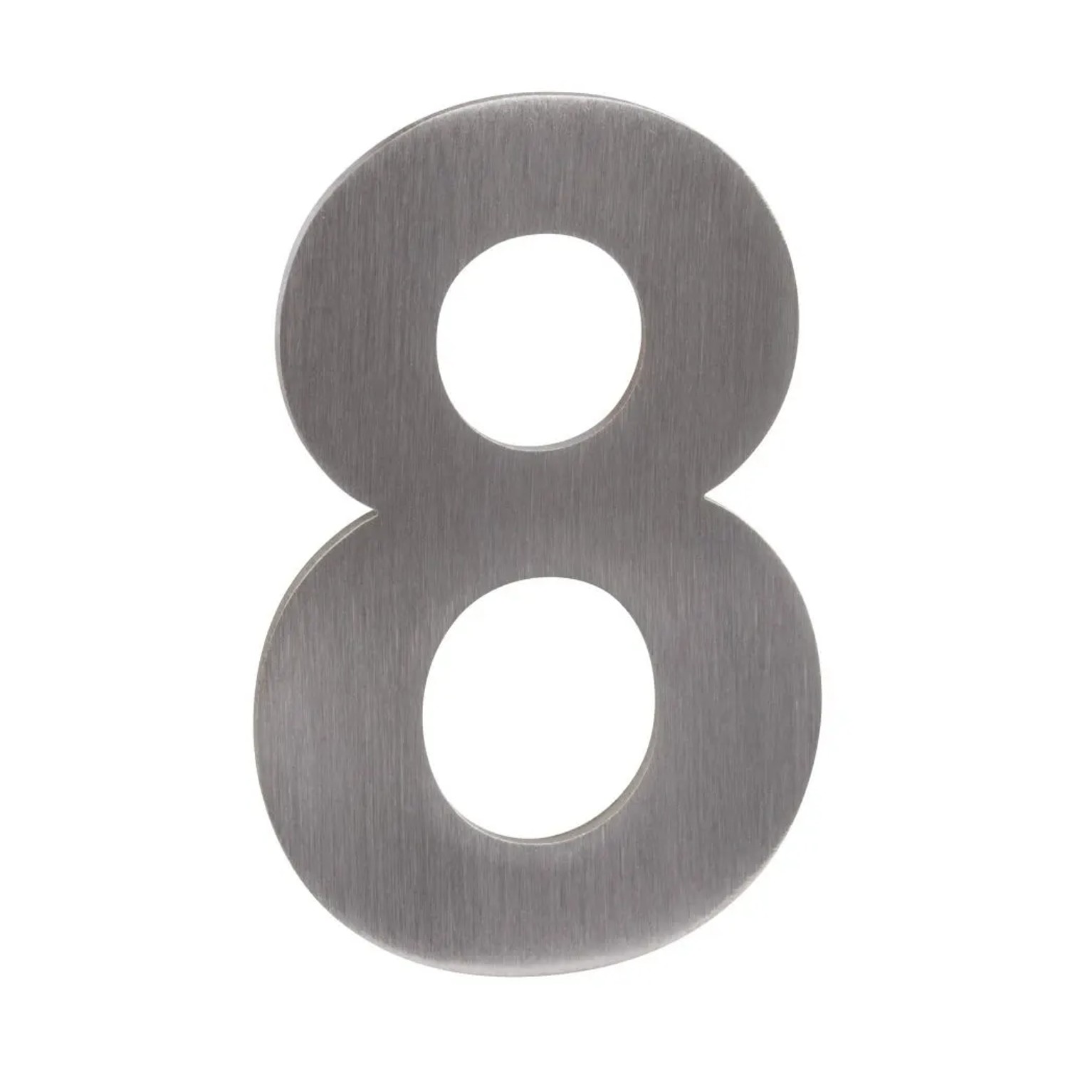 Walteco Domovní číslo "8" nerez samolepicí, 50 mm